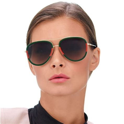 gucci sunglasses green lenses|gg0062s 003.